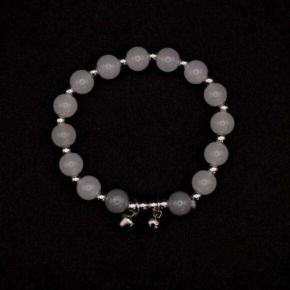 NWT: Grey Moonstone Crystal Bell Bracelet - Picture 5 of 6